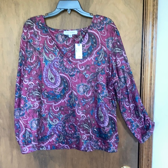 PM PXL Emily Daniels paisley floral print top - Picture 7 of 16